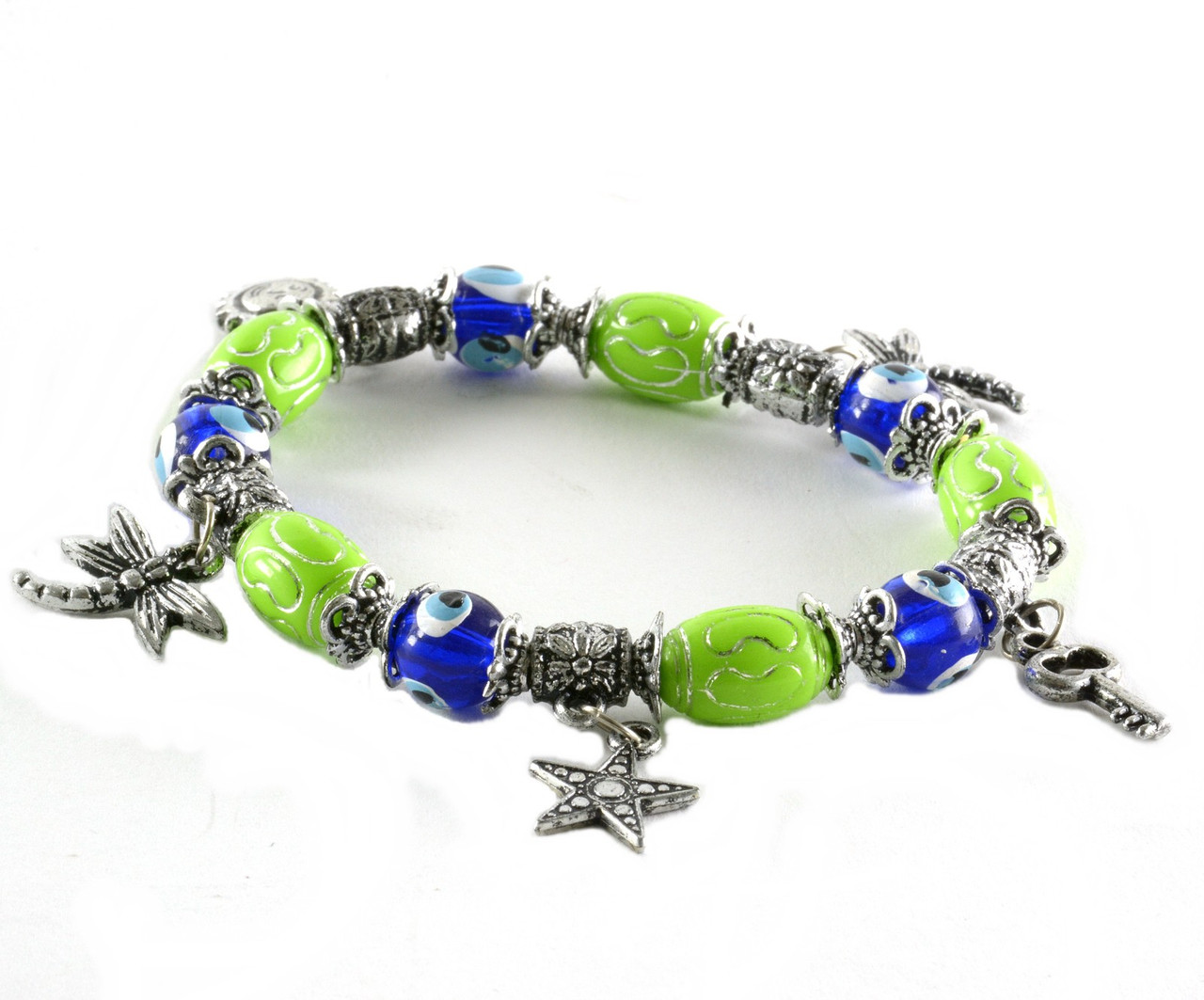 Charm Bracelet Evil Eye Good Luck Beads Nazar Boncuk Charms